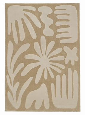Tann Textured Abstract Neutral Washable Rugmodern color block patchwork rug
