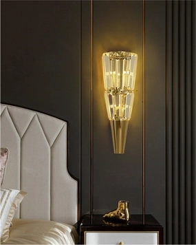 Tapered Crystal Wall Sconce - Smallmodern wall lamp,smart wall lamp