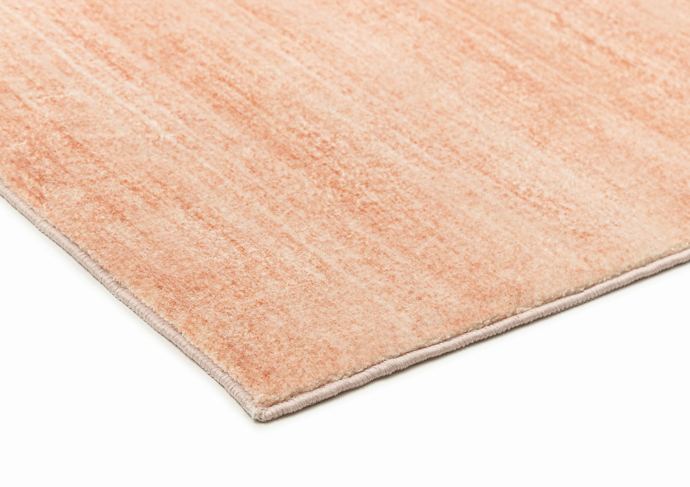 Tarquin Peach Pink Minimal Washable Rug
