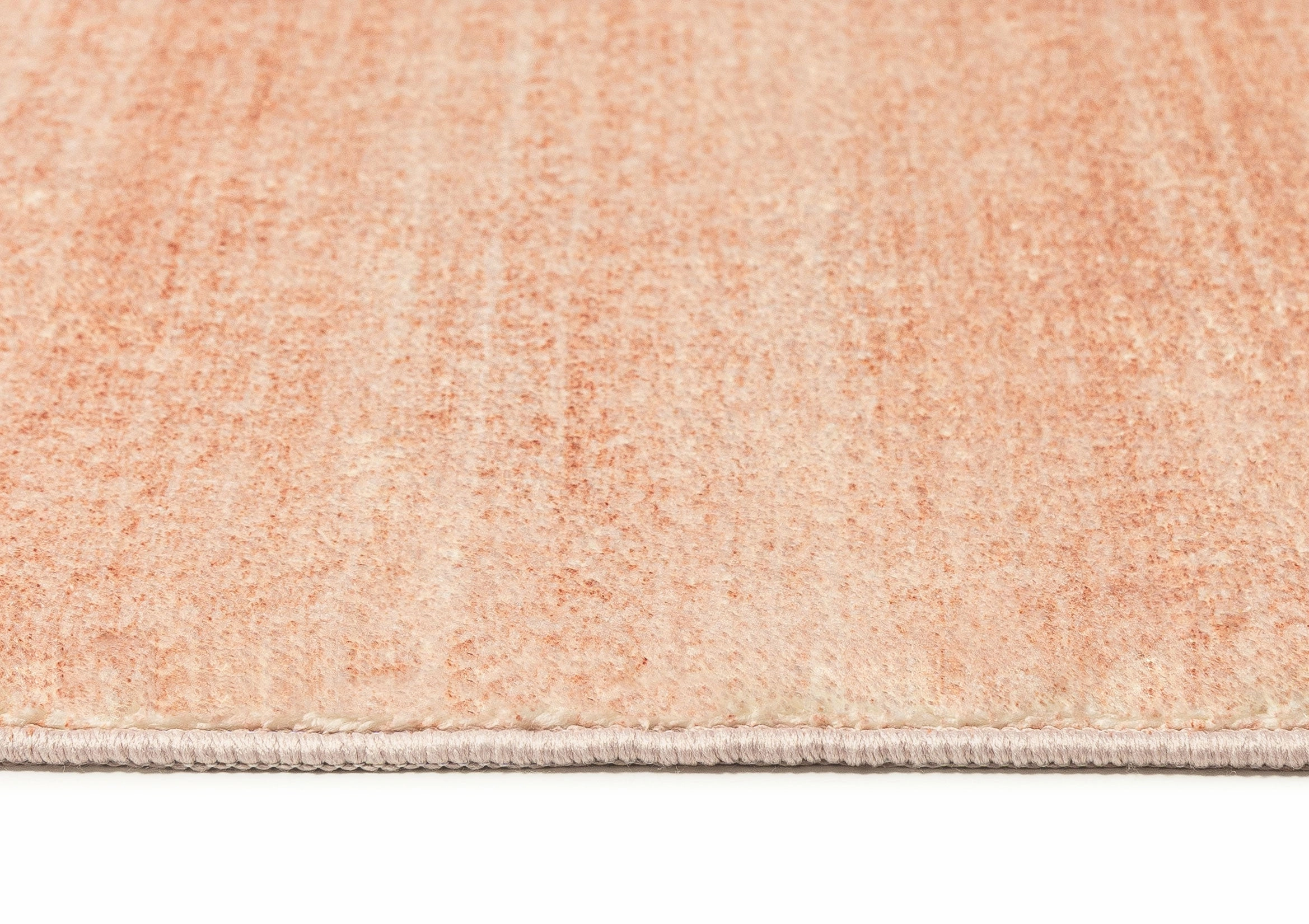 Tarquin Peach Pink Minimal Washable Rug