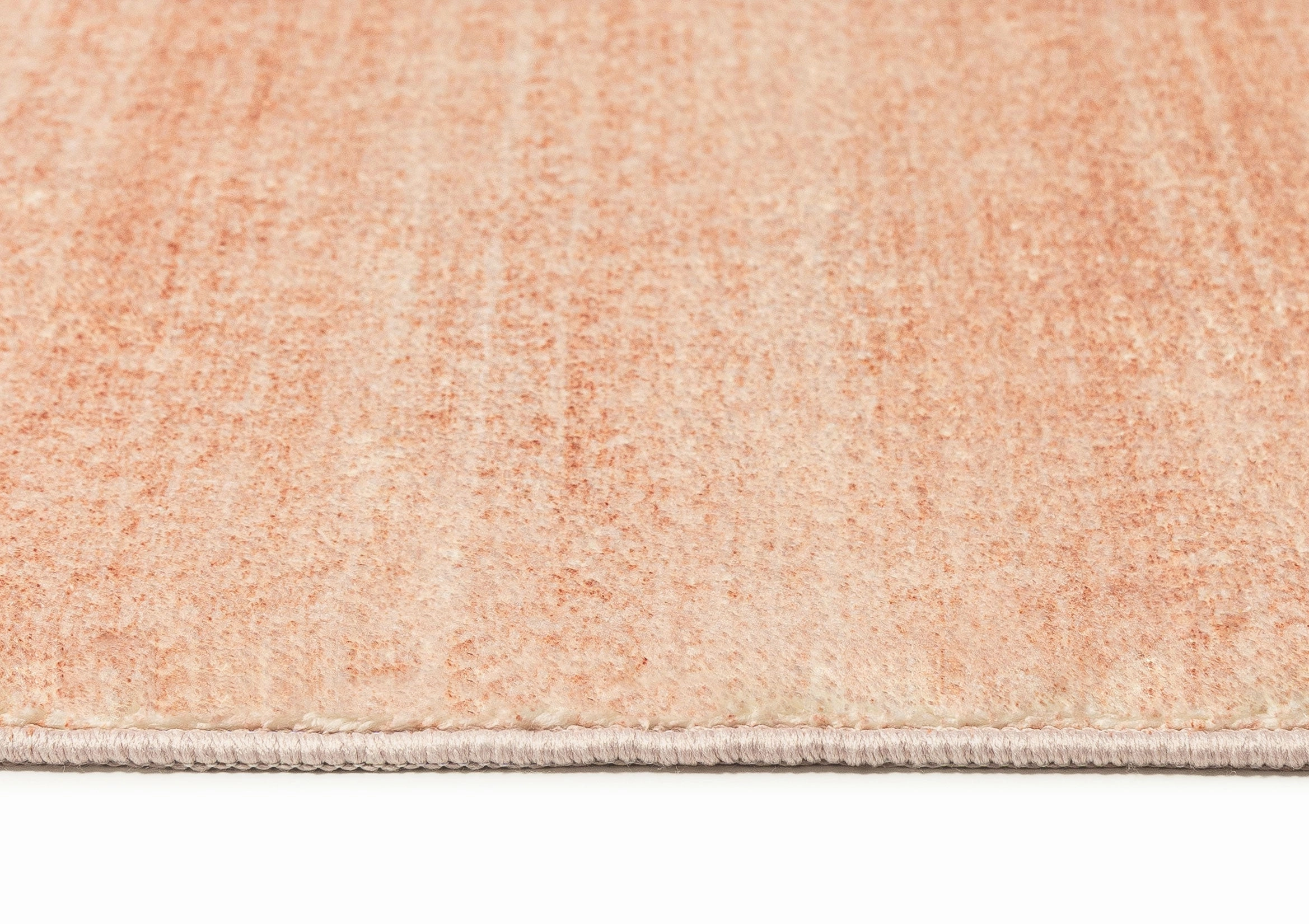 Tarquin Peach Pink Minimal Washable Rug