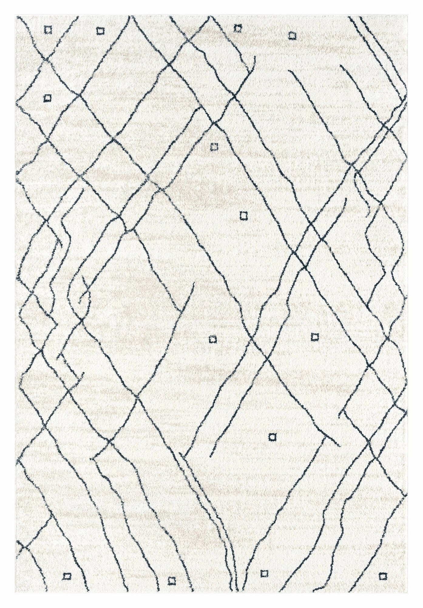 Taryn Grey and Ivory Abstract Tribal Rug *NO RETURNS UNLESS FAULTYmodern color block patchwork rug