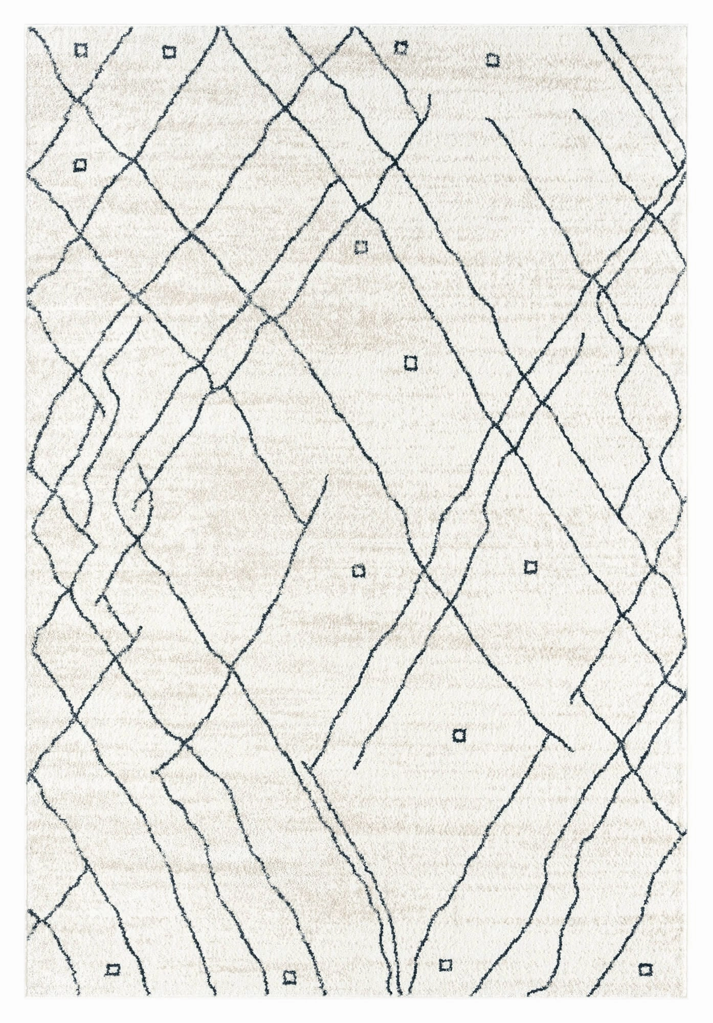 Taryn Grey and Ivory Abstract Tribal Rug *NO RETURNS UNLESS FAULTYmodern color block patchwork rug