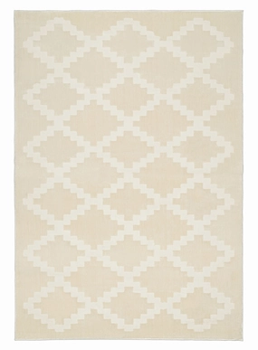 Tata Textured Diamond Neutral Washable Rugmodern color block patchwork rug