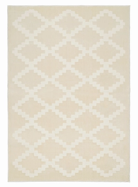 Tata Textured Diamond Neutral Washable Rugmodern color block patchwork rug