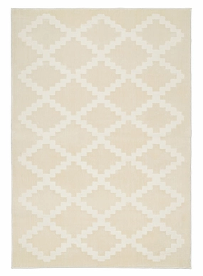Tata Textured Diamond Neutral Washable Rugmodern color block patchwork rug