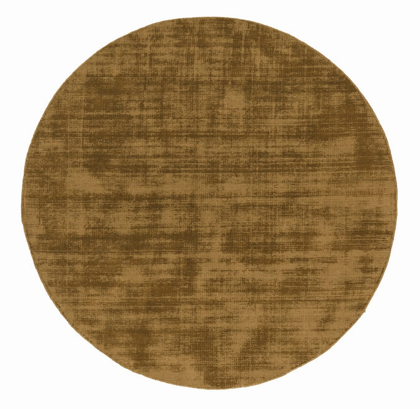 Tatum Caramel Handwoven PET Round Rugmodern color block patchwork rug