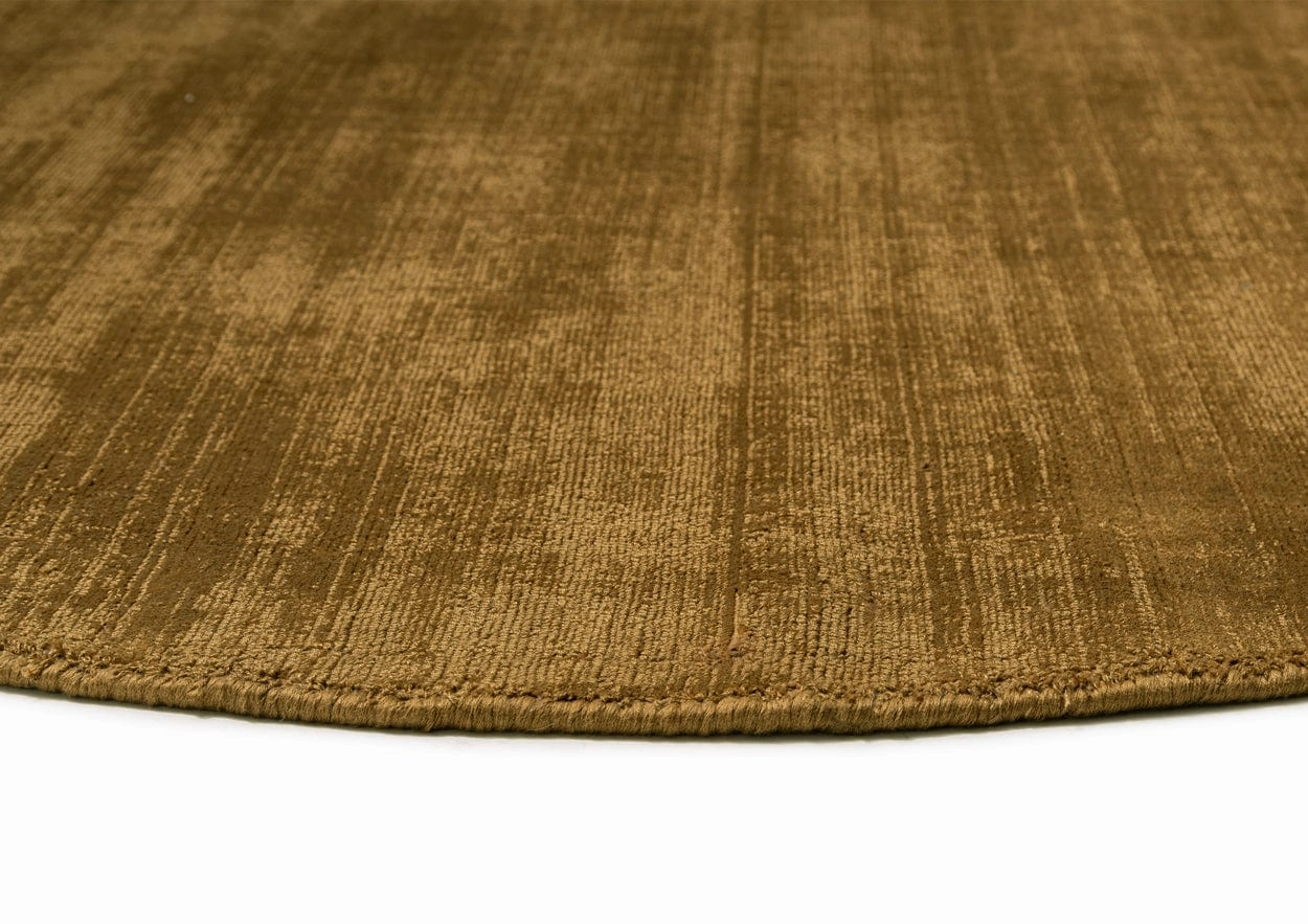 Tatum Caramel Handwoven PET Round Rug