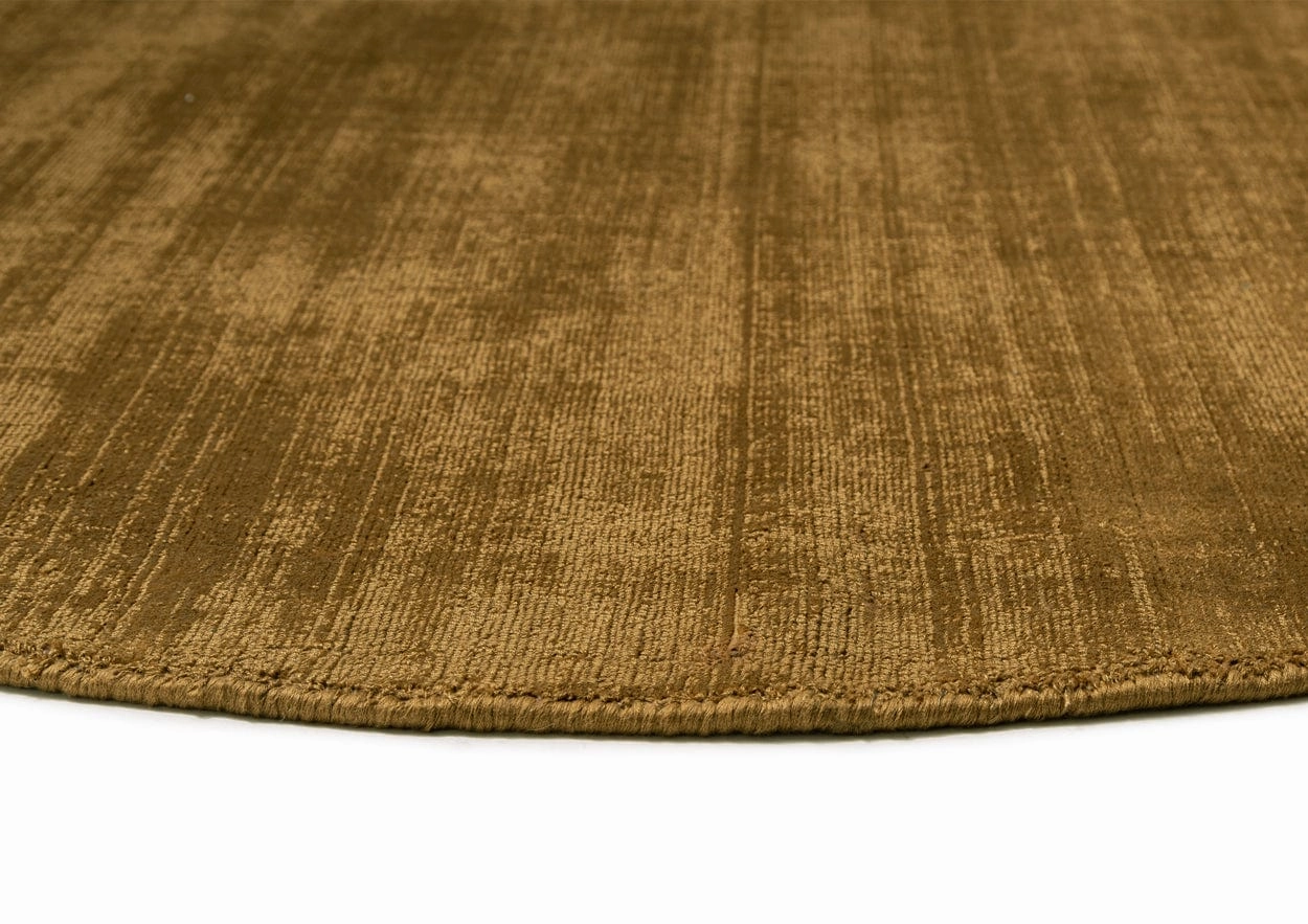 Tatum Caramel Handwoven PET Round Rug