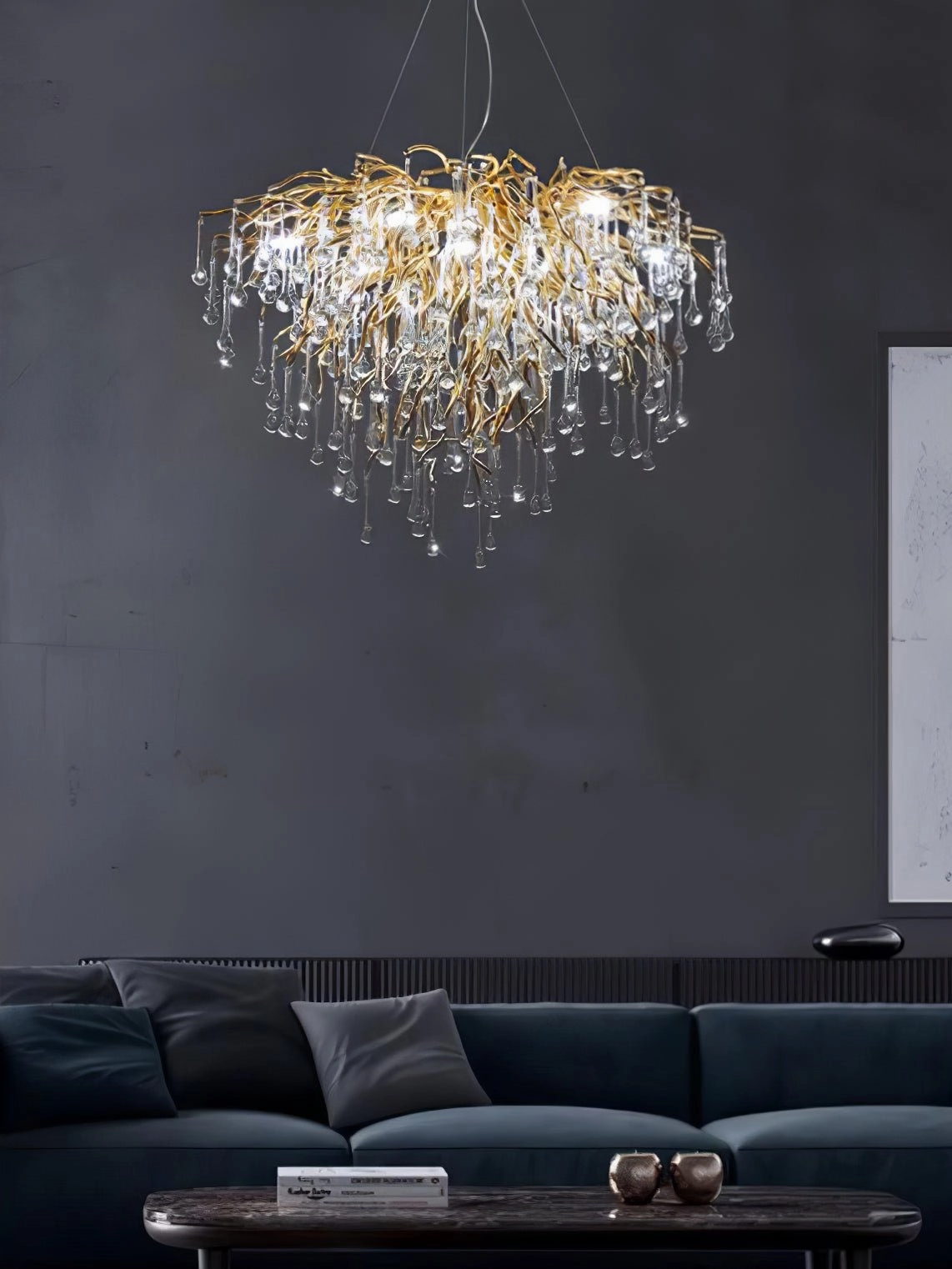 Teardrop Crystal Chandelier