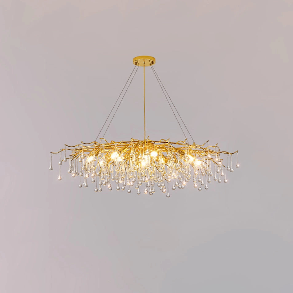 Teardrop Crystal Chandelier