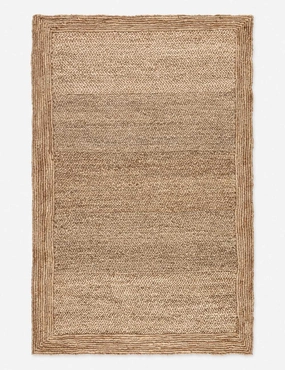 Teodoro Handwoven Jute Rugmodern color block patchwork rug