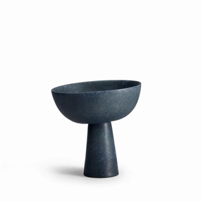 Terra Bowl on Stand - Small - Aged Ironnordic minimalist vase