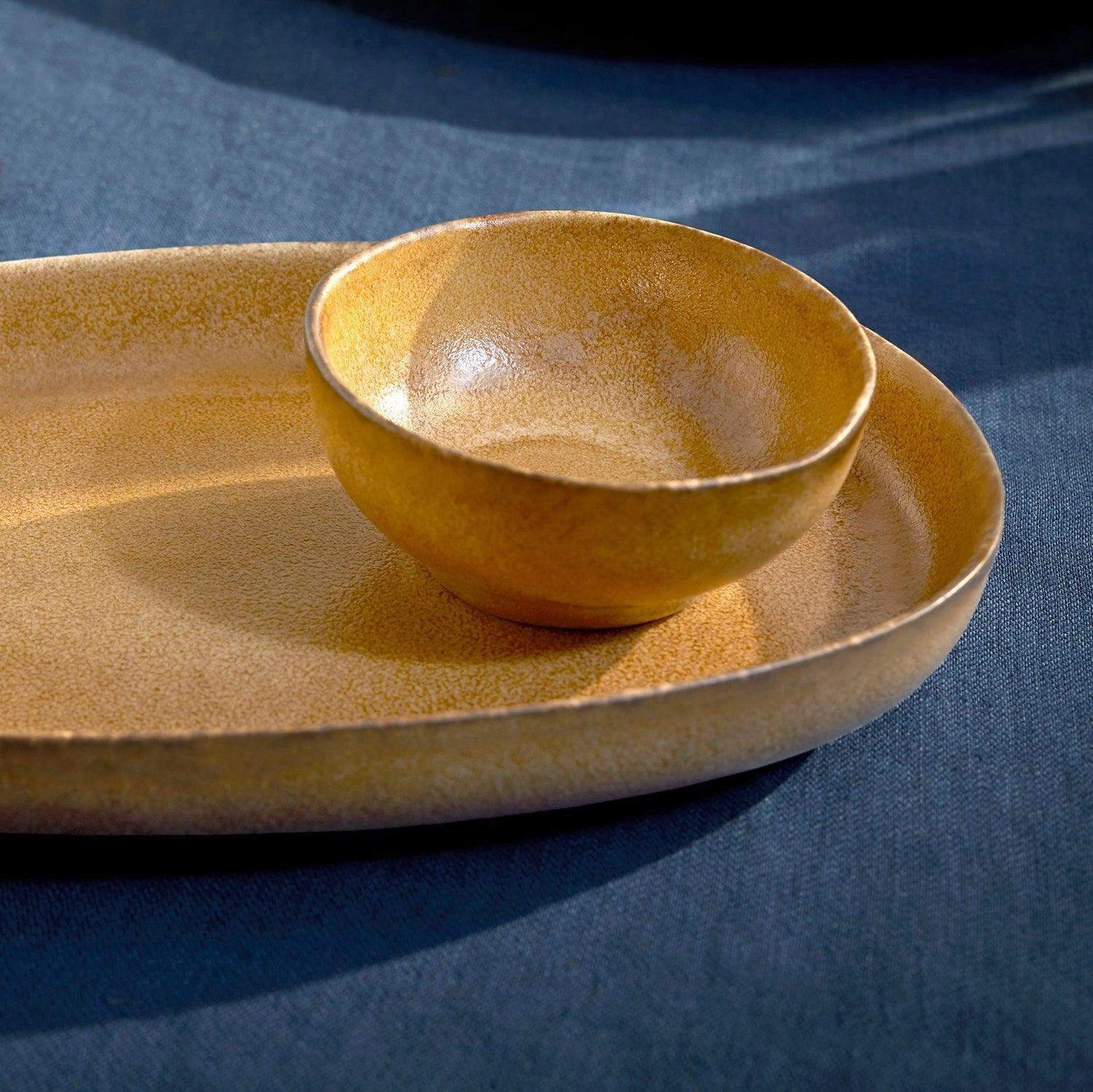 Terra Oval Platter - Leather