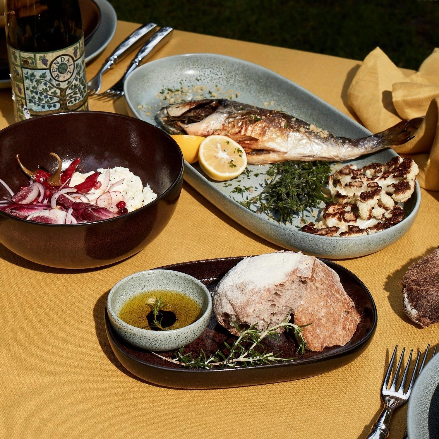 Terra Oval Platter - Wine