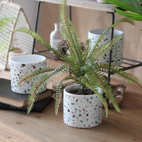 Terrazzo Pattern Plant Pots - Set of 4home decoration ,modern home decor 