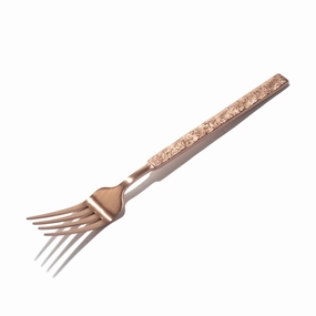 Texture Dinner Fork  Copperboho style dinner plates for special occasions 