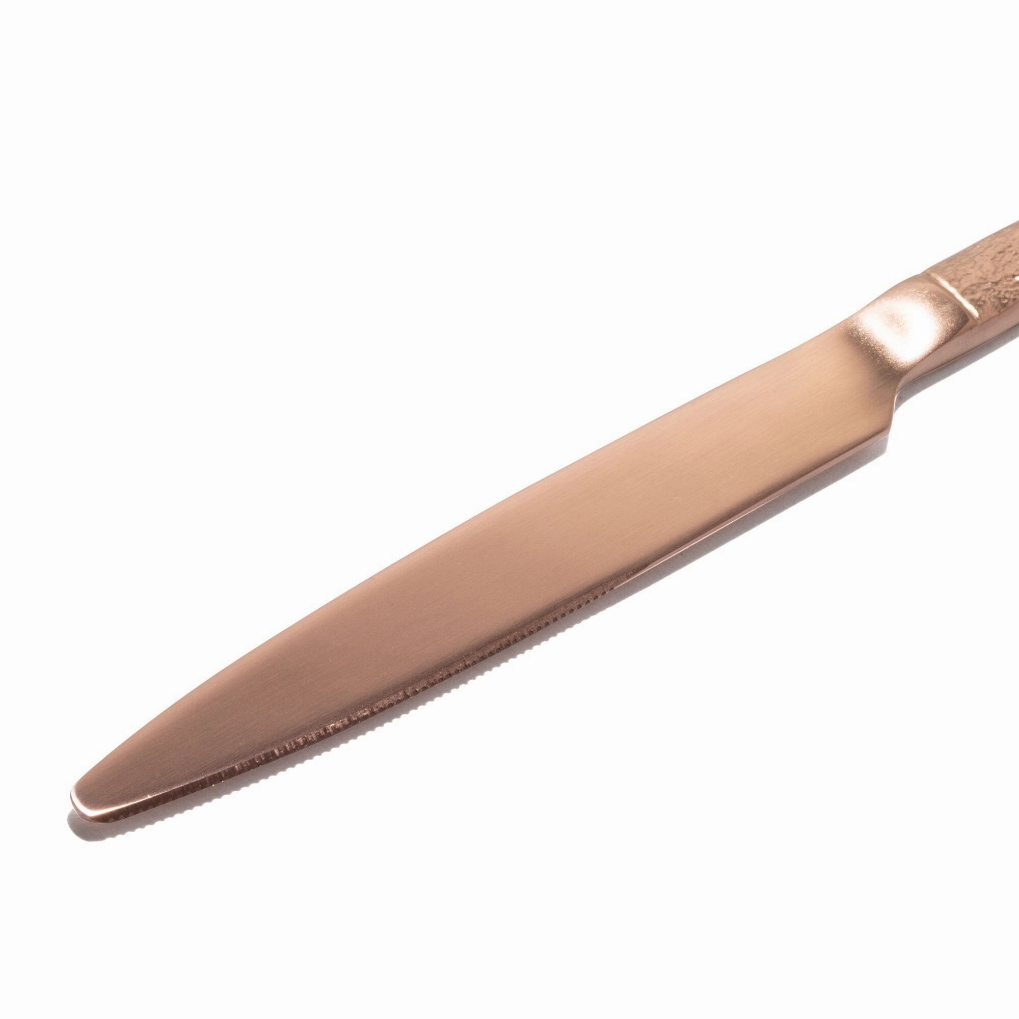 Texture Dinner Knife  Copper