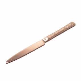 Texture Dinner Knife  Copperboho style dinner plates for special occasions 