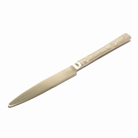 Texture Dinner Knife  Goldboho style dinner plates for special occasions 