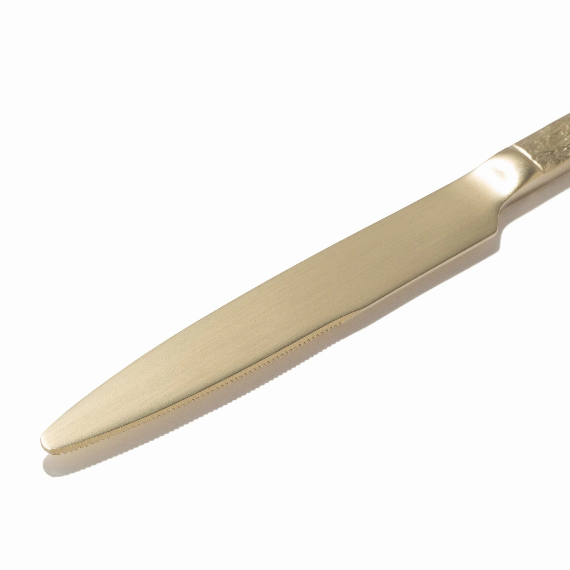 Texture Dinner Knife  Gold