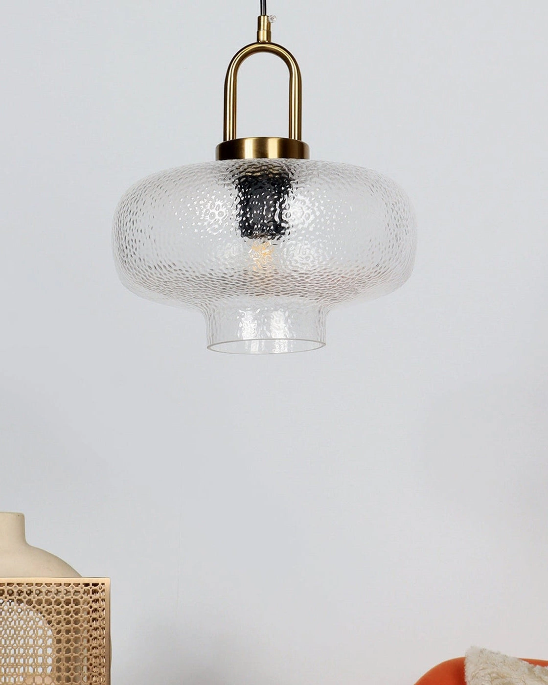 Textured Ember Pendant Light