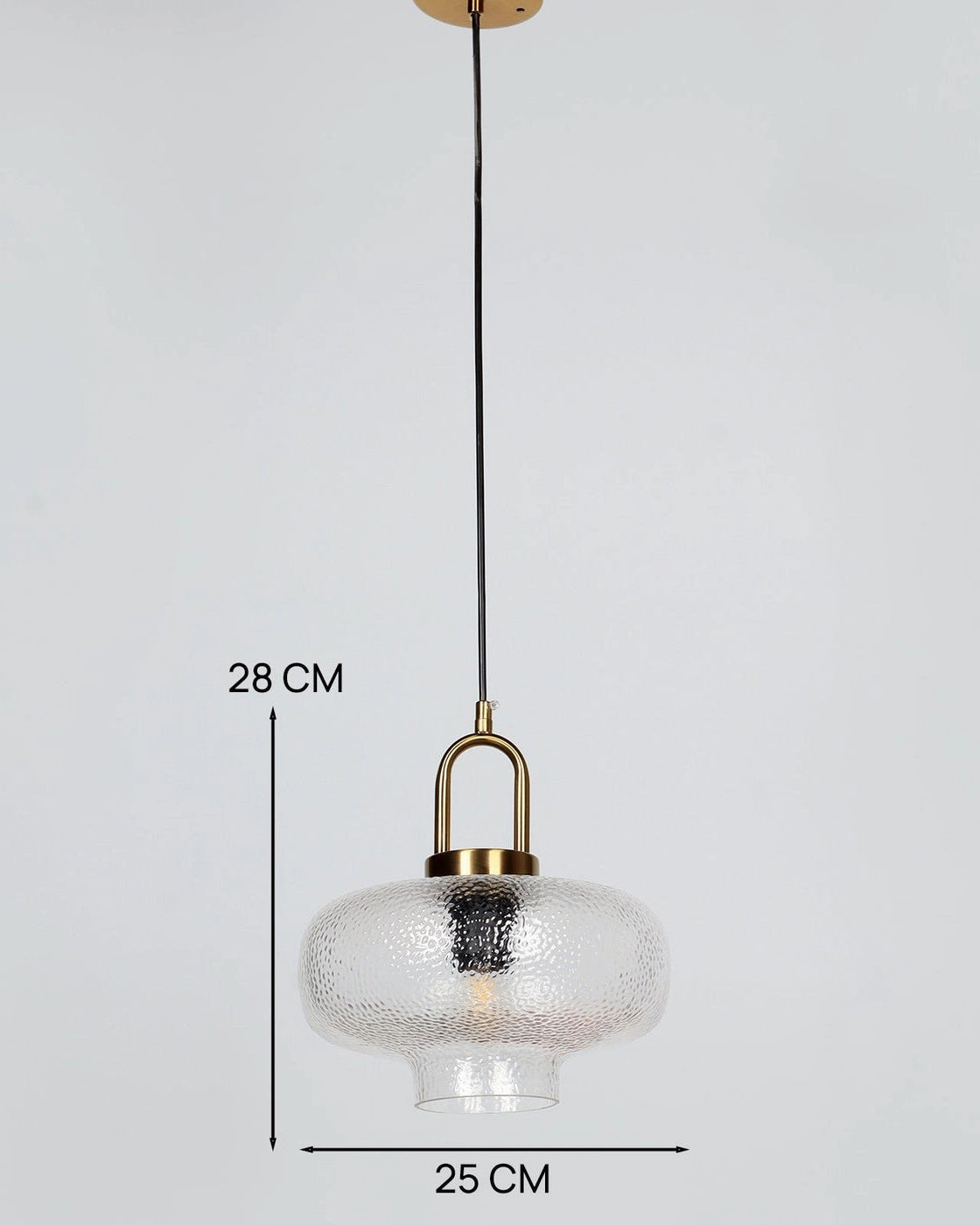 Textured Ember Pendant Light