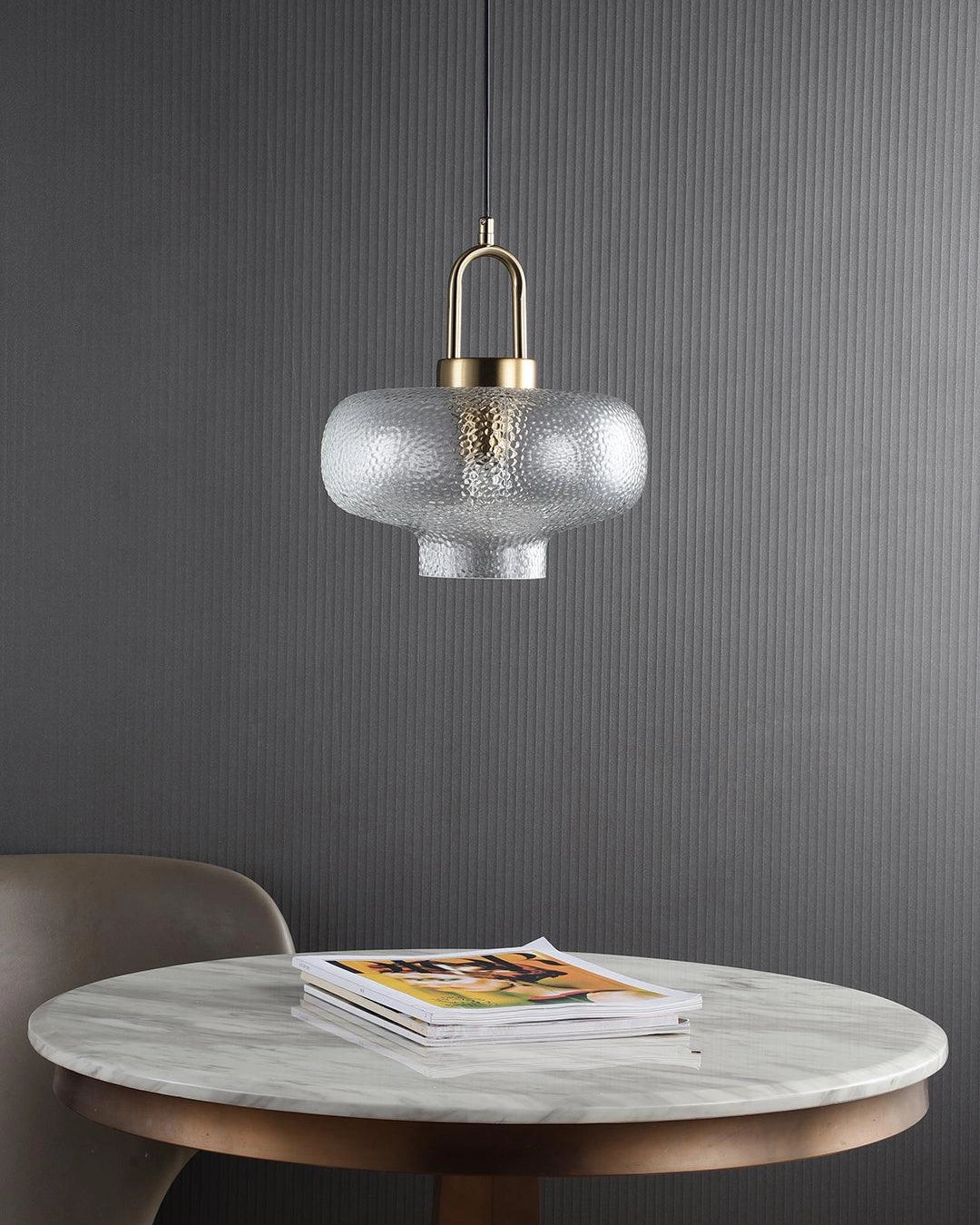 Textured Ember Pendant Light