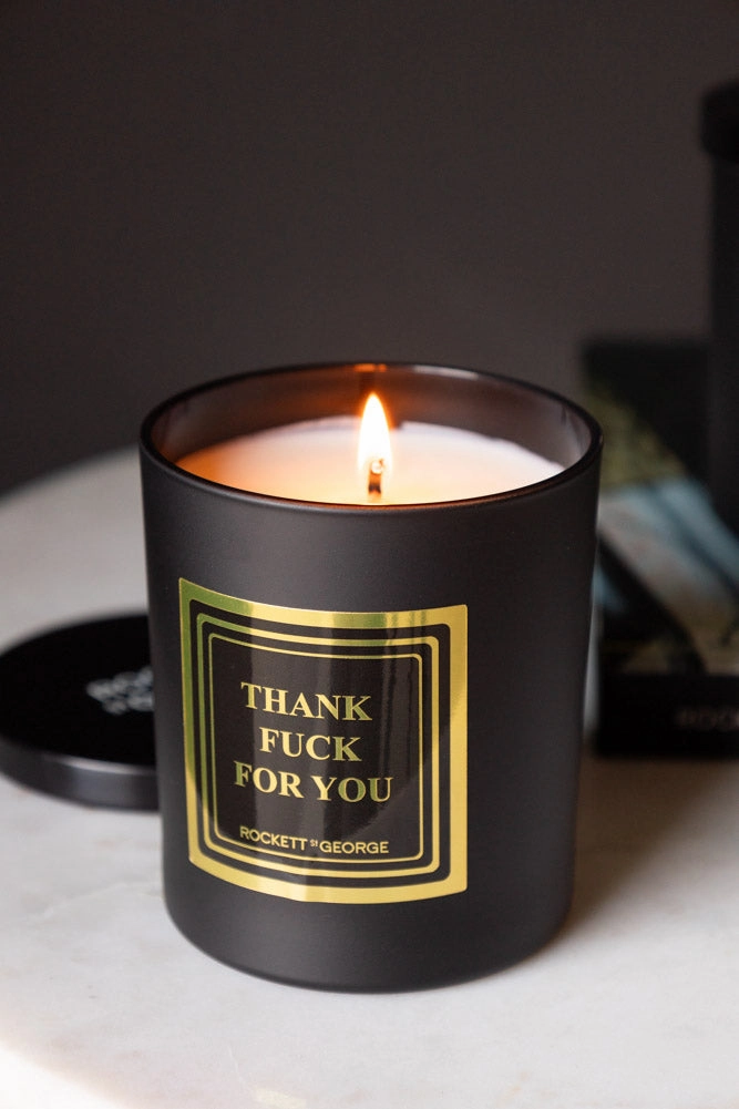 Thank Fuck For You Scented Candle - Leather & Tobaccoscented candle ,decorative candle 