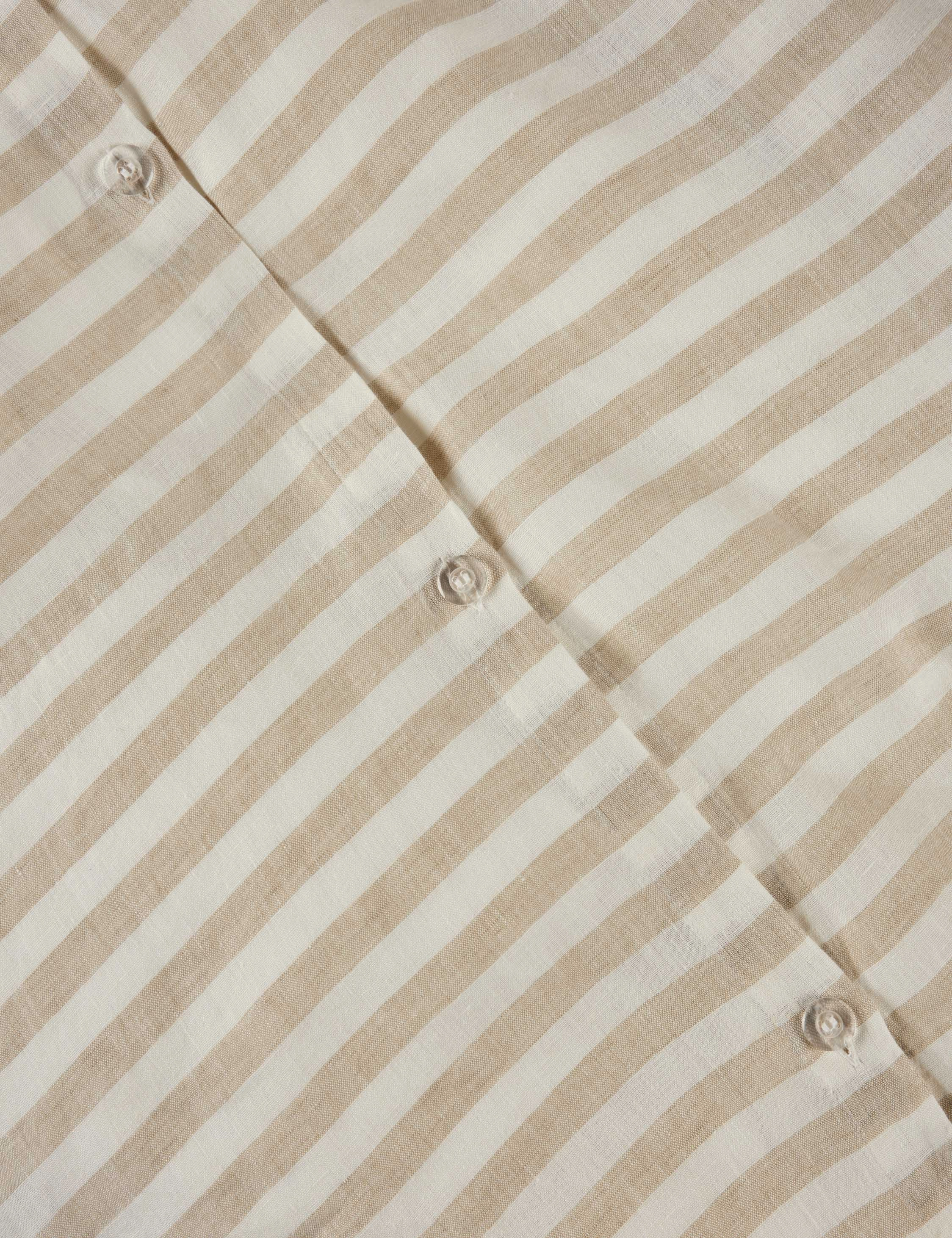 Thayer Striped European Flax Linen? Duvet Cover