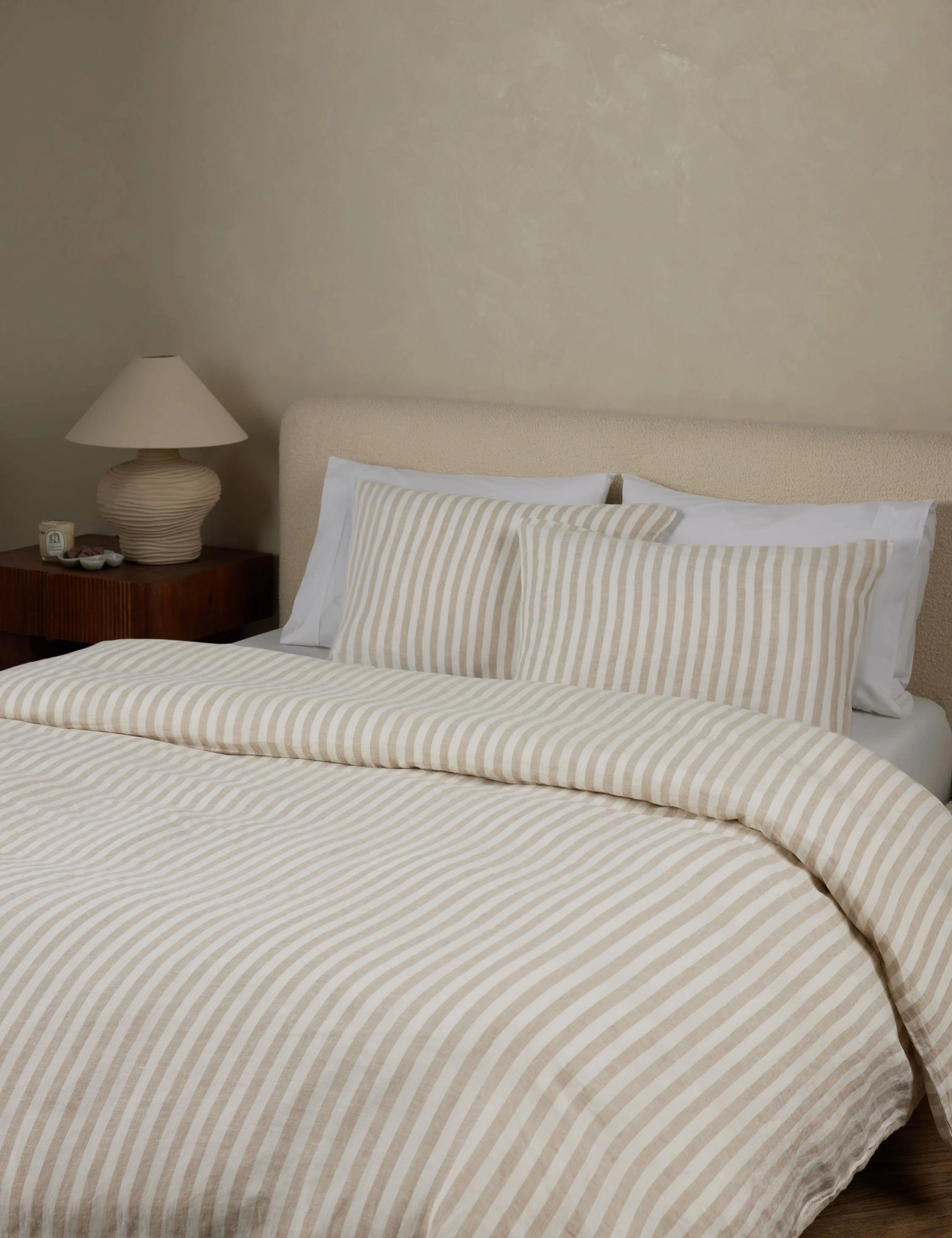 Thayer Striped European Flax Linen? Duvet Cover