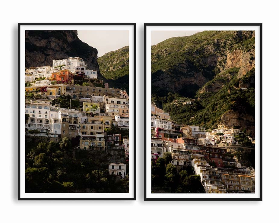 The Amalfi Coast Set INCLUDES TWO PRINTSnordic style wall decor