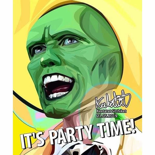 The Mask Dark Horse Party Time Pop Art Poster Wall Decoration Drawingmodern abstract painting decor