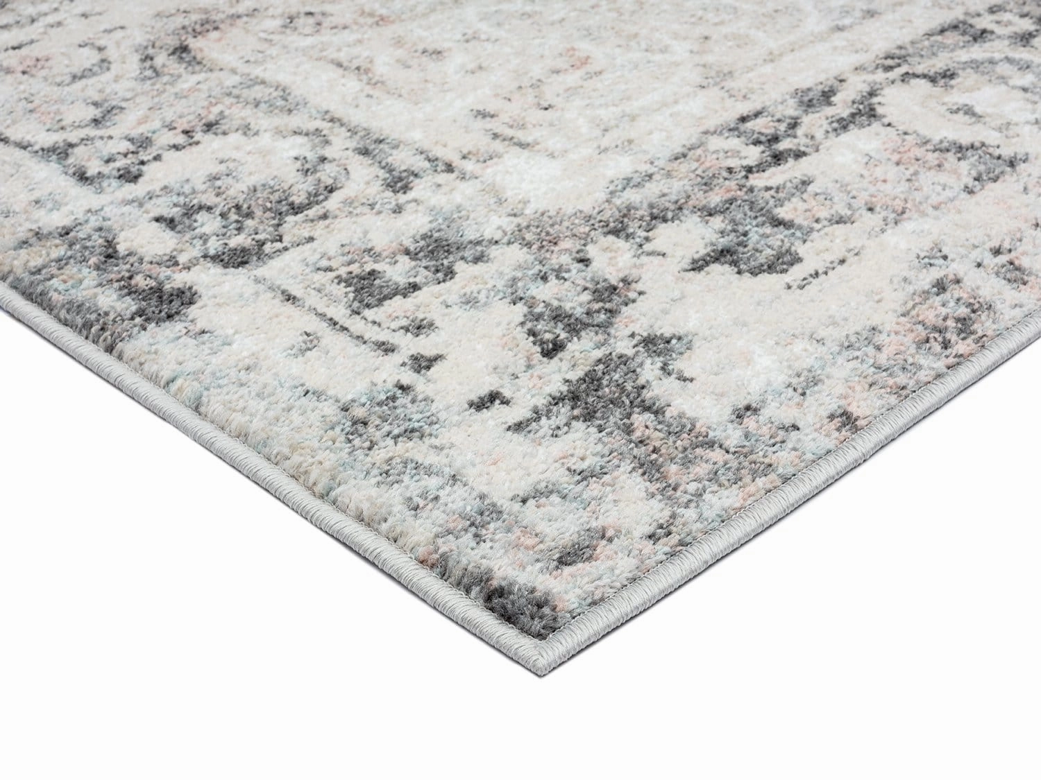 Thea Cream And Grey Traditional Medallion Floral Rug *NO RETURNS UNLESS FAULTY