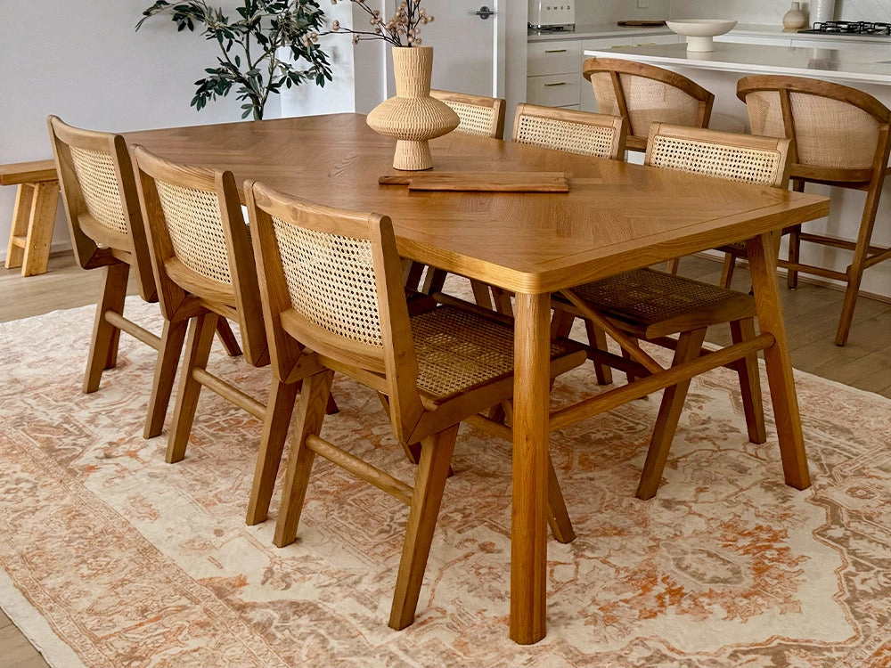 Theodora Orange and Beige Distressed Washable Rug *NO RETURNS UNLESS FAULTY
