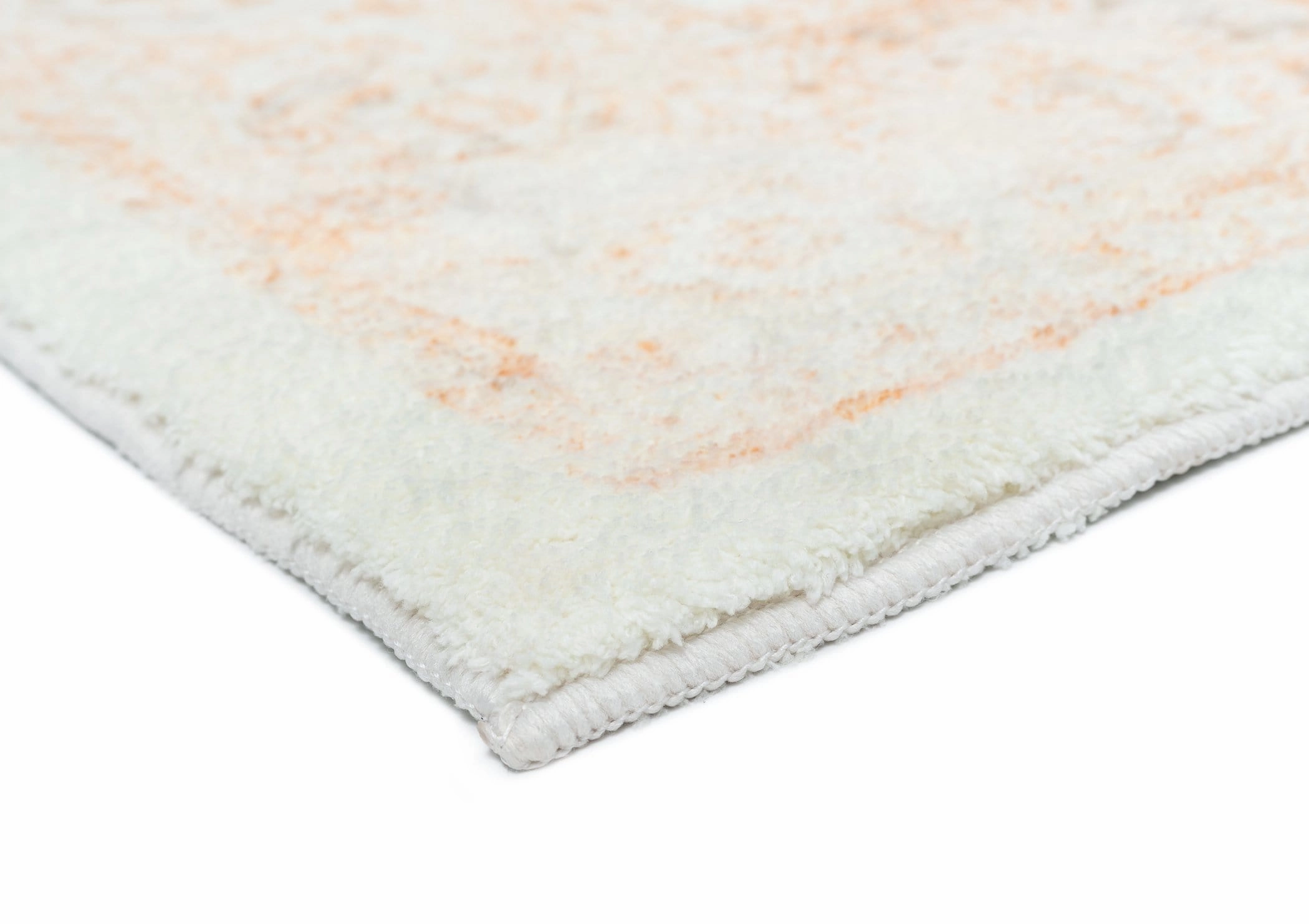 Theodora Orange and Beige Distressed Washable Rug *NO RETURNS UNLESS FAULTY
