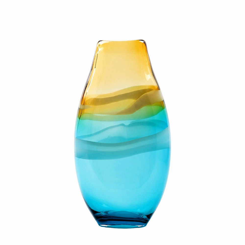 Thorin Hand-Blown Vase Aqua