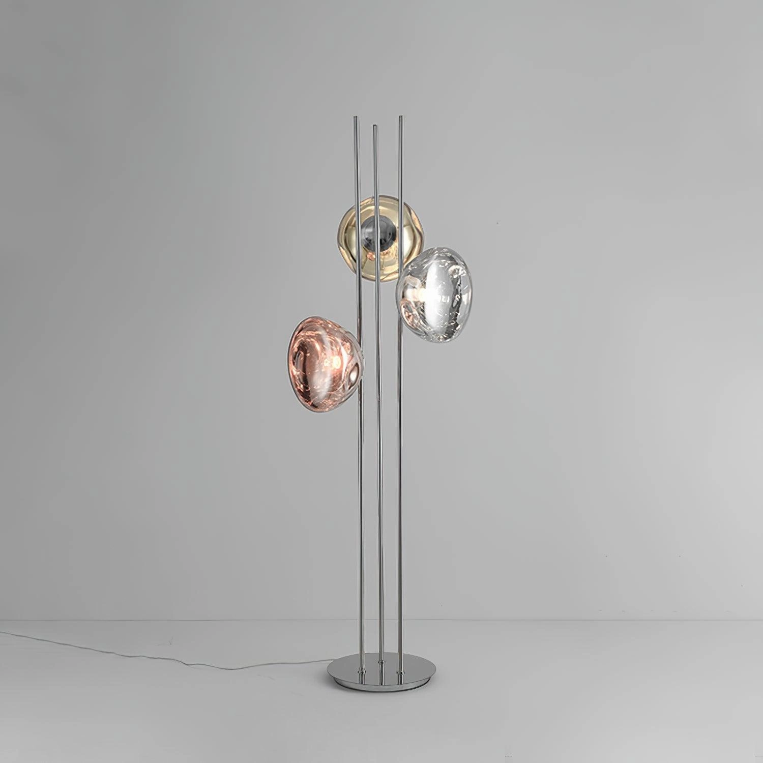 Three Lava Glass Floor Lamp