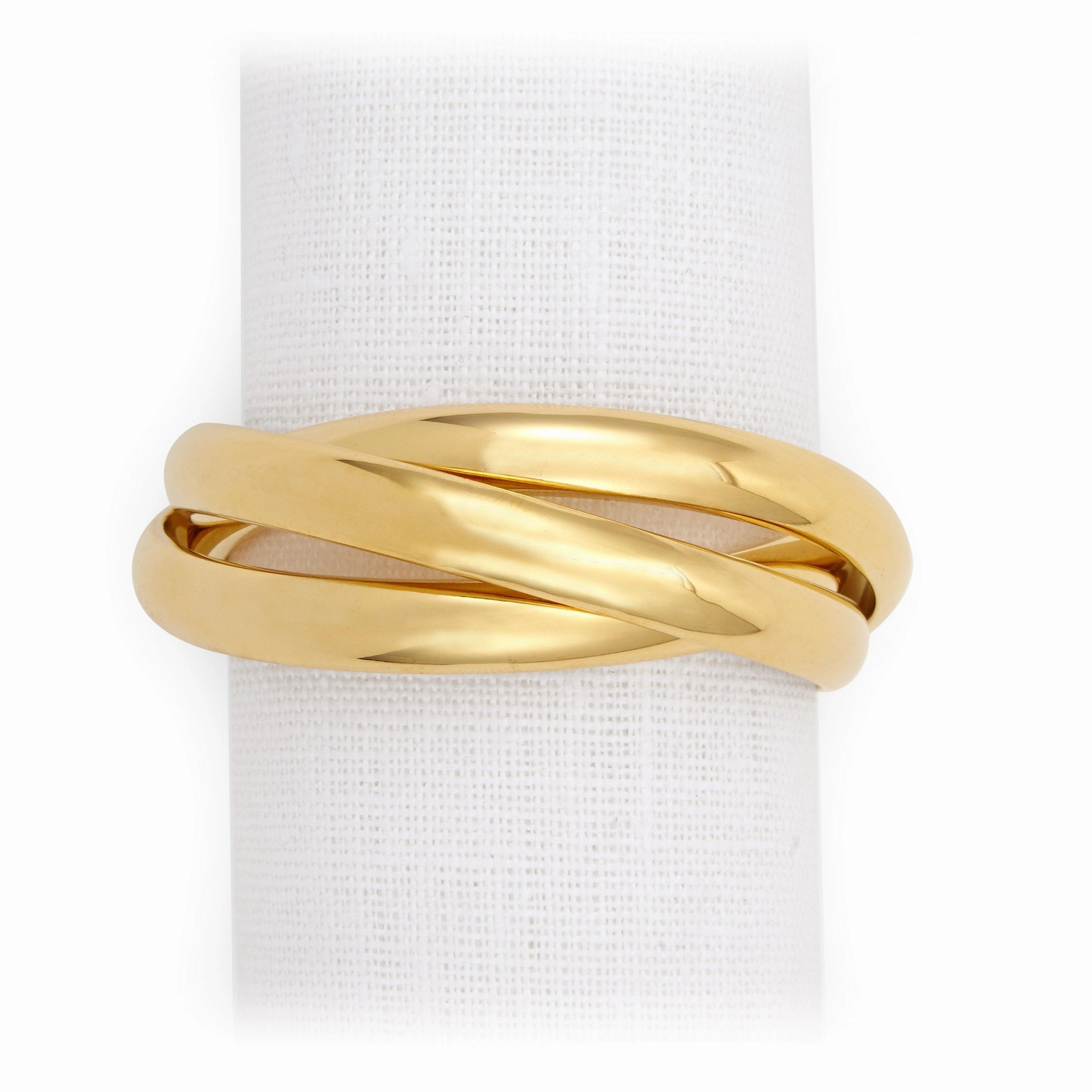 Three Ring Napkin Jewels (Set of 4)nordic style desktop ornaments