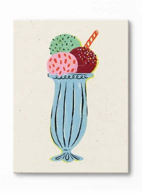 Three Scoops Please, Canvasindoor decorative canvas print