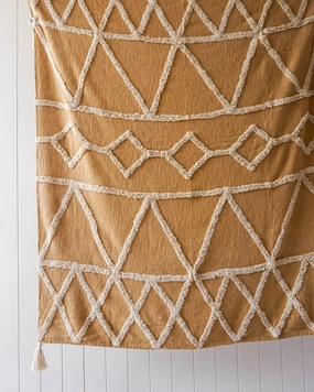 Throw Blanket - Arcadia - Butterscotch - 125x150home decoration ,modern home decor 