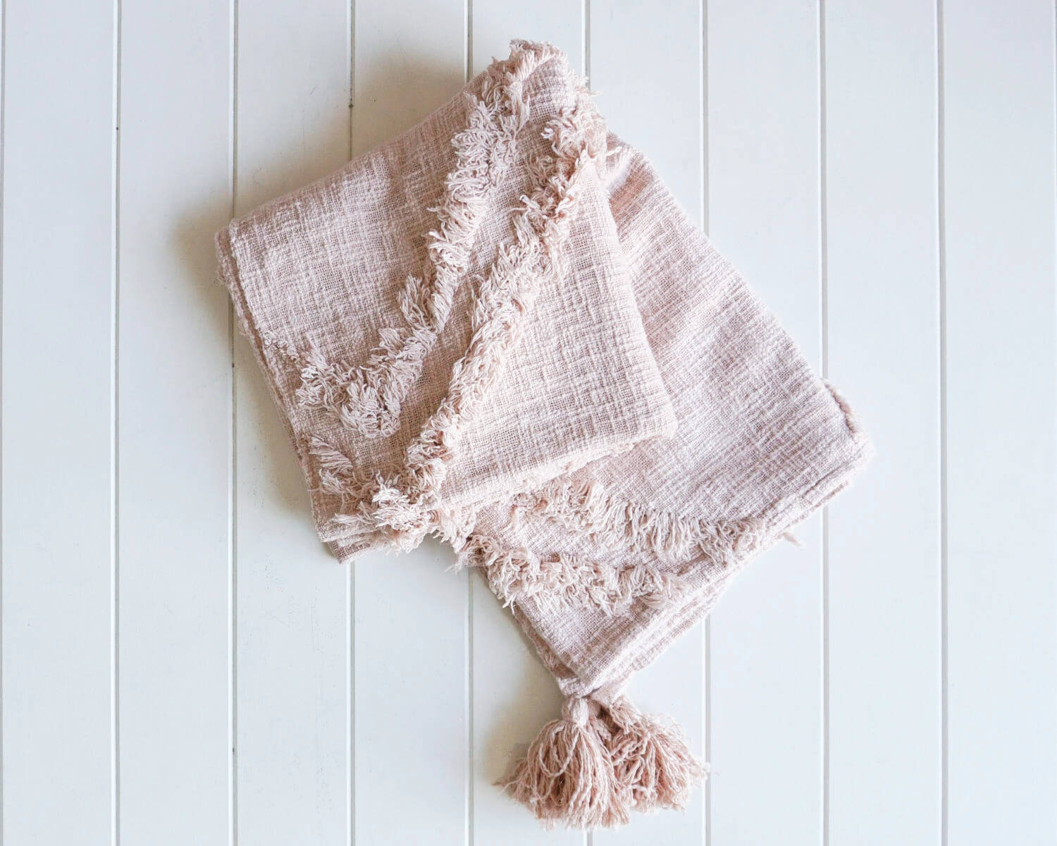 Throw Blanket - Burleigh - Blush - 125x150