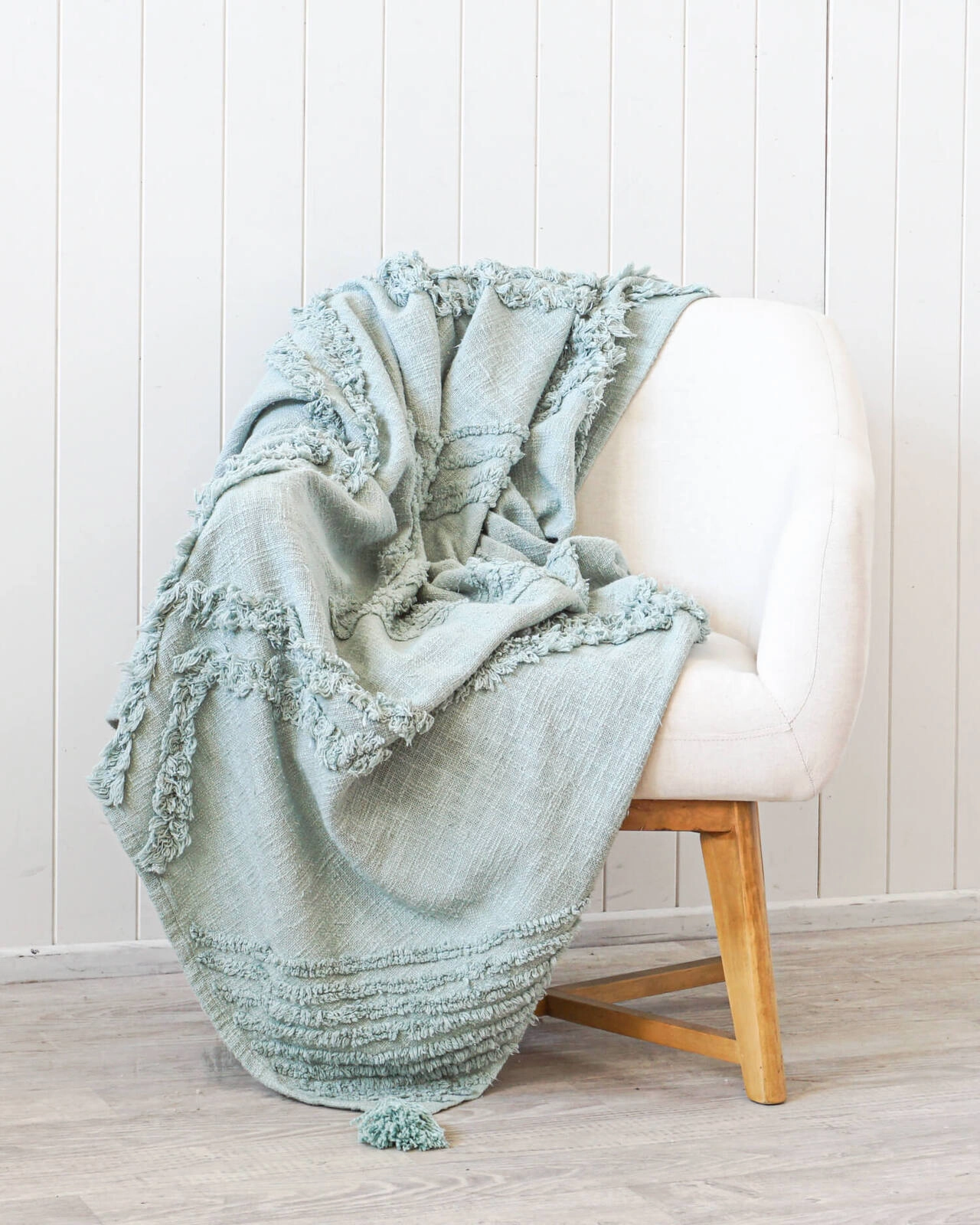 Throw Blanket - Burleigh - Sage Green - 125x150