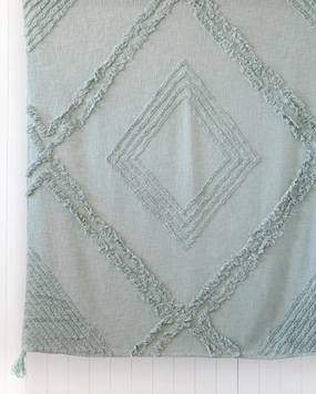 Throw Blanket - Burleigh - Sage Green - 125x150home decoration ,modern home decor 