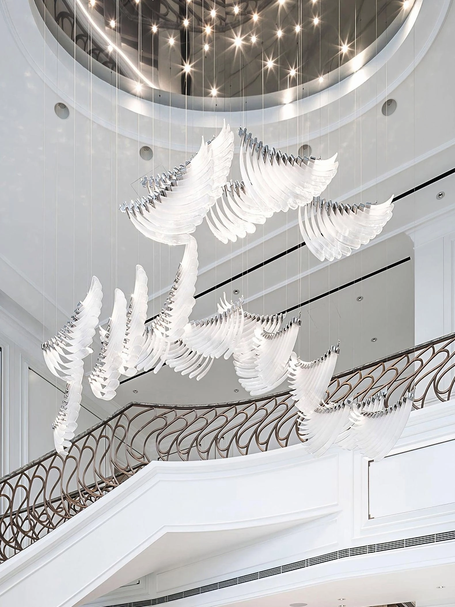 Tiered Palmette Chandelier