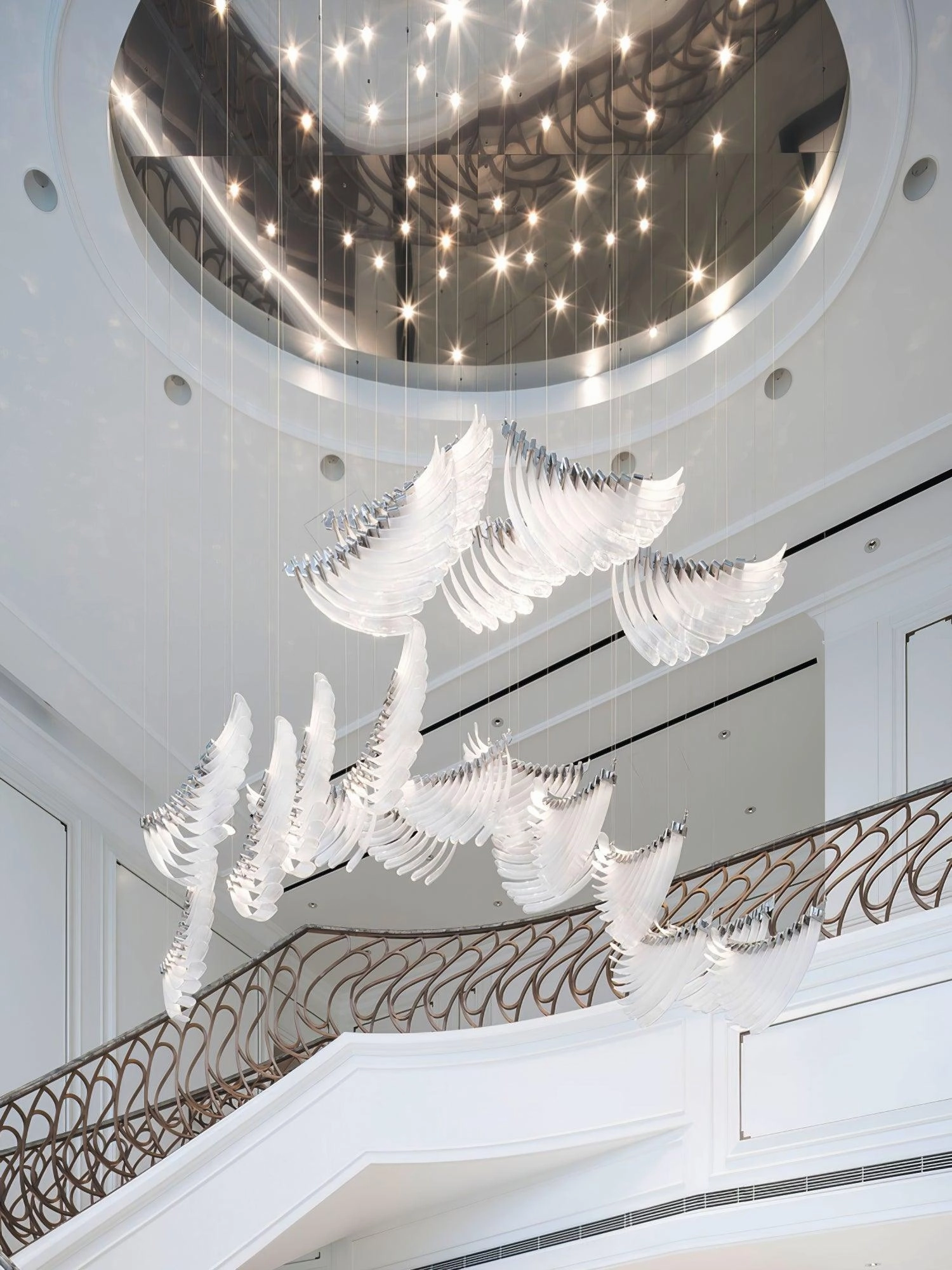 Tiered Palmette Chandelier