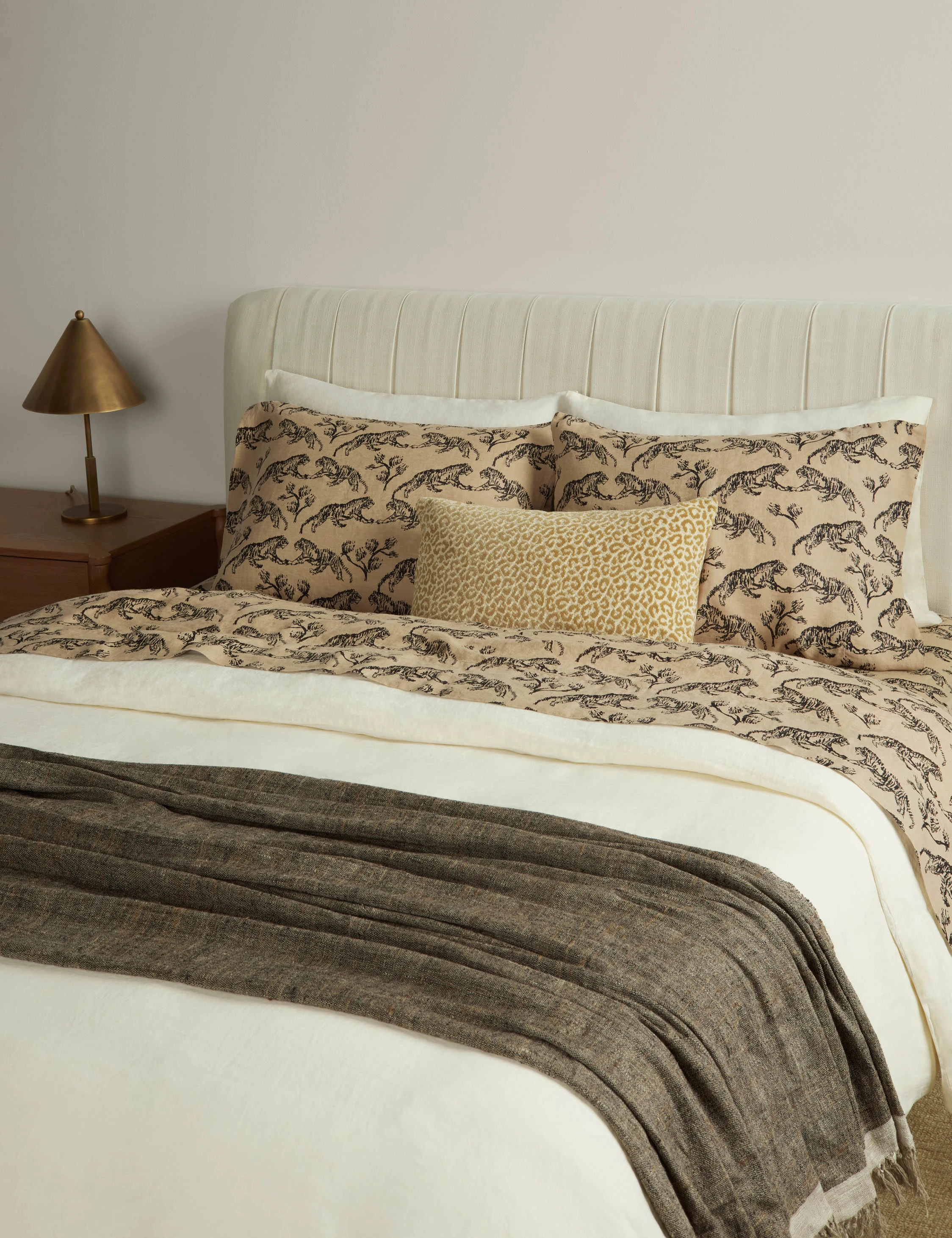 Tiger Hemp Pillowcase (Set of 2) by Sarah Sherman Samuel