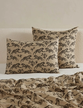 Tiger Hemp Sham by Sarah Sherman Samuelbedding sets ,throw blankets 