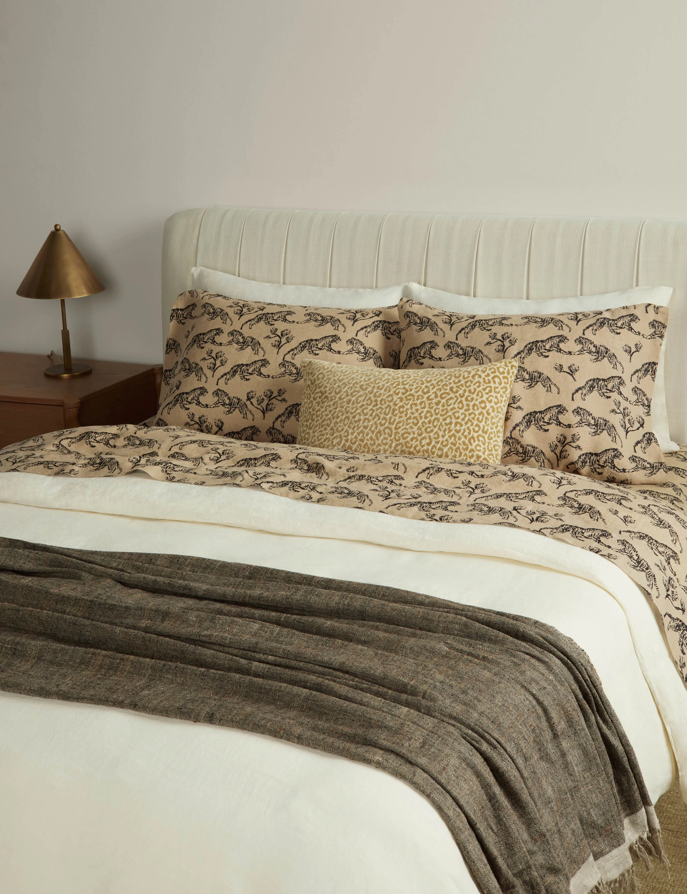 Tiger Hemp Sheet Set by Sarah Sherman Samuel