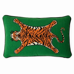 Tiger Needlepoint Pillowbedding sets ,throw blankets 